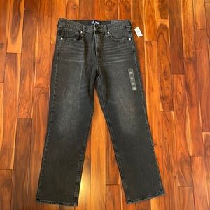 high rise straight jeans GAP